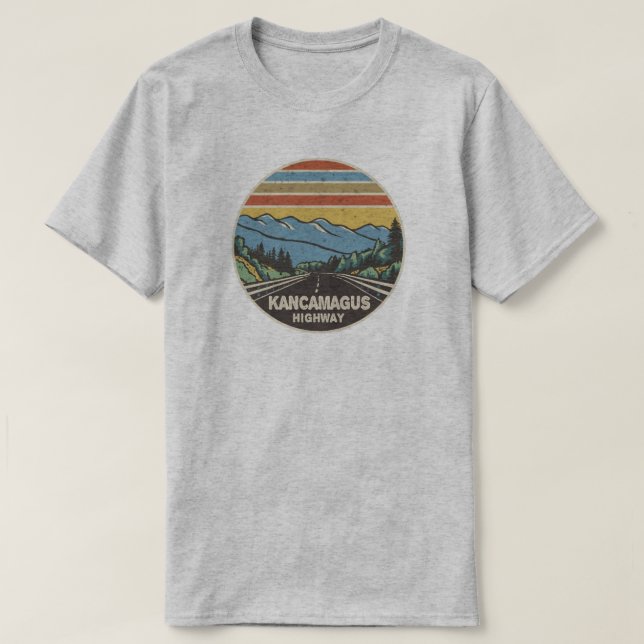 Kancamagus Highway New Hampshire Mountains T-Shirt (Design Front)