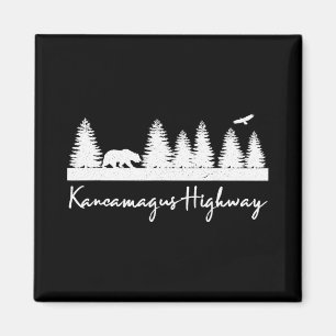 Kancamagus Highway New Hampshire Rustic Bear Wildl Magnet