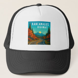 Kancamagus Highway New Hampshire Sunset Trucker Hat