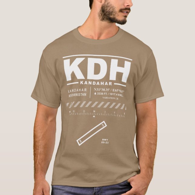 Kandahar International Airport KDH T-Shirt (Front)