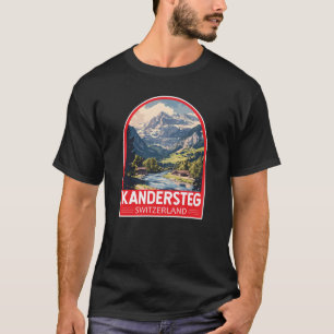 Kandersteg Switzerland Travel Art Emblem T-Shirt