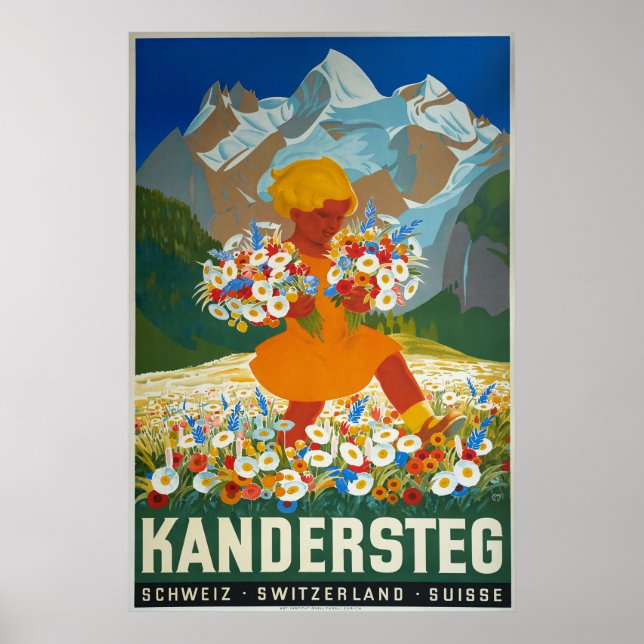 Kandersteg,Switzerland, Travel Poster (Front)