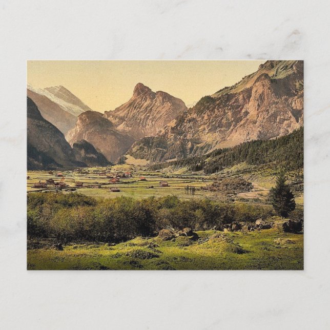 Kandersteg village, Bernese Oberland, Switzerland Postcard (Front)