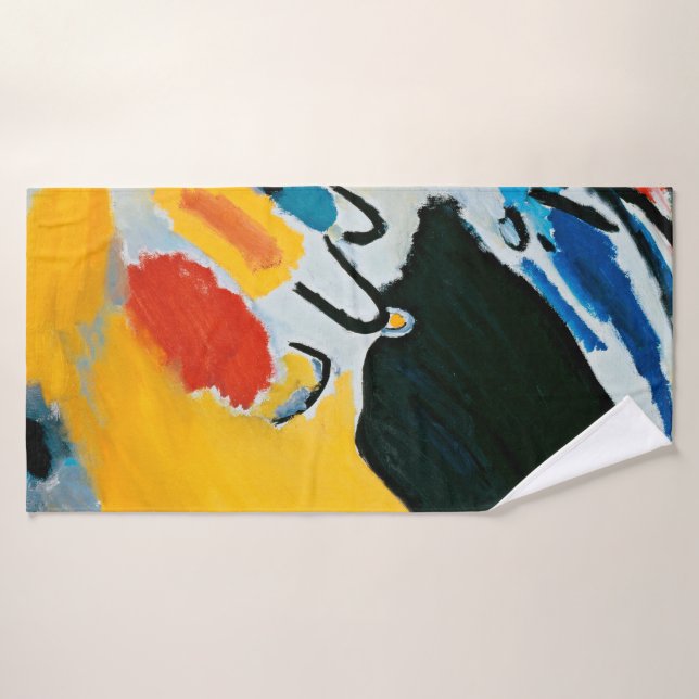 Kandinski Impression III Concert Abstract Painting Bath Towel Set (Bath Towel)