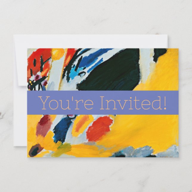 Kandinski Impression III Concert Abstract Painting Invitation (Front)