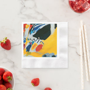 Kandinski Impression III Concert Abstract Painting Napkin