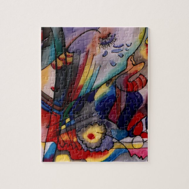 Kandinsky 1913 Abstract Art Painting Jigsaw Puzzle (Vertical)