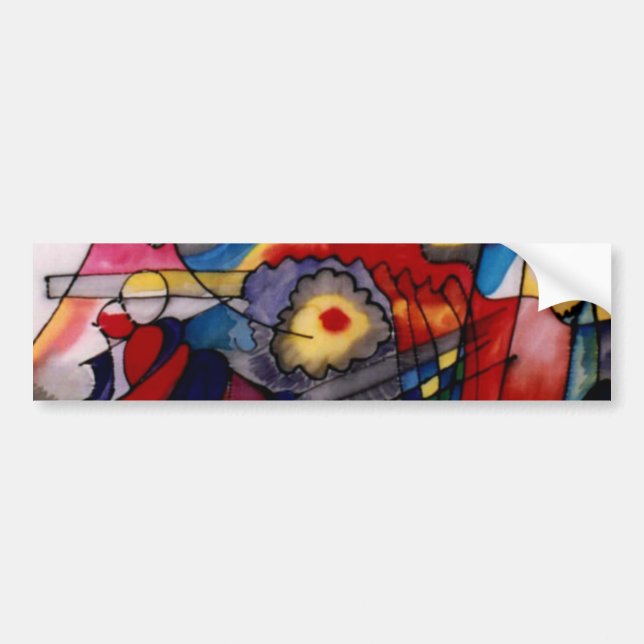Kandinsky 1913 Abstract Painting Bumper Sticker (Front)