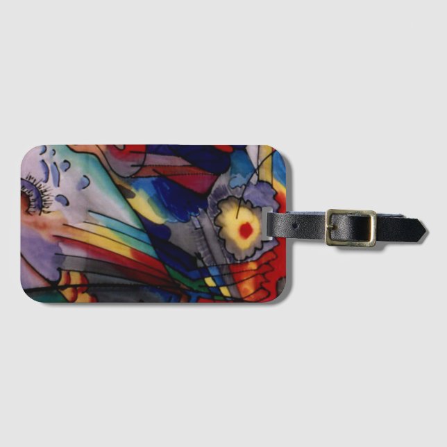 Kandinsky 1913 Abstract Painting Luggage Tag (Front Horizontal)
