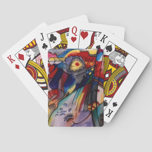 Kandinsky 1913 Abstract Painting Playing Cards (Back)