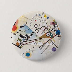Kandinsky 1923/composition viii/pixdezines 6 cm round badge