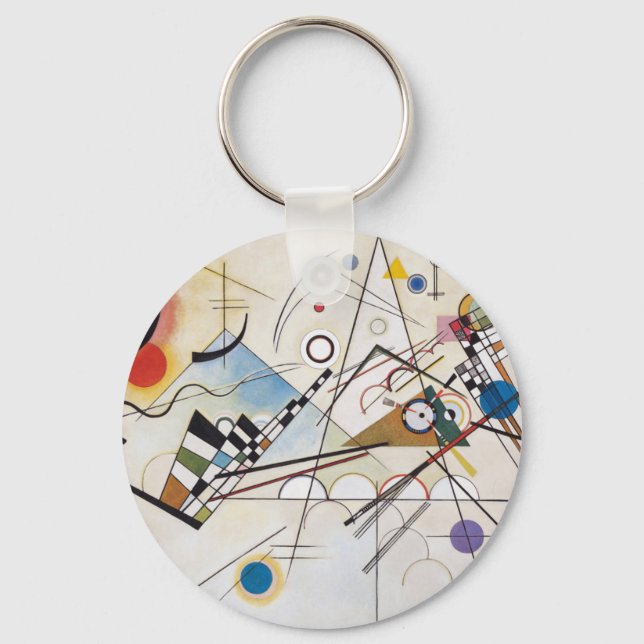 Kandinsky 1923/composition viii/pixdezines key ring (Front)