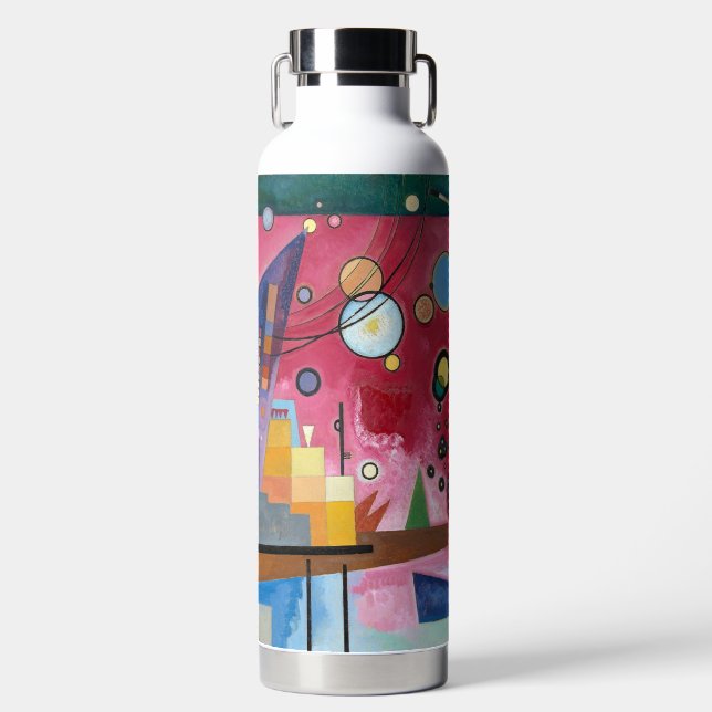 Kandinsky 1924 Heavy Red Water Bottle (Front)