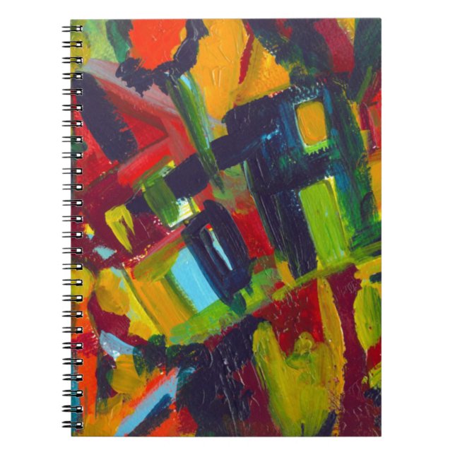 Kandinsky 304 Colourful Abstract Artwork Spiral Notebook (Front)
