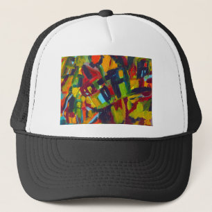 Kandinsky 304 Colourful Abstract Artwork Trucker Hat