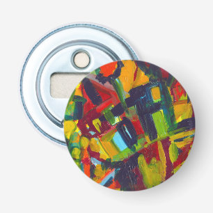 Kandinsky '304' Colourful Abstract Painting Bottle Opener