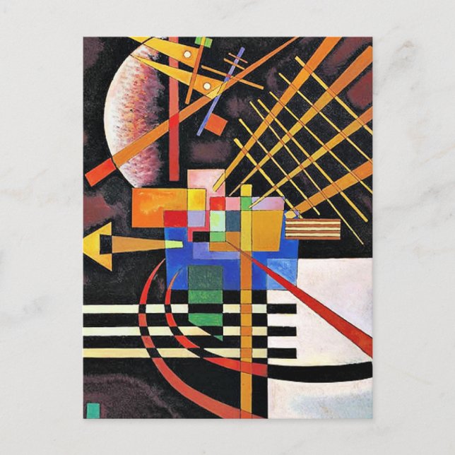 Kandinsky - Above and Left, Postcard (Front)