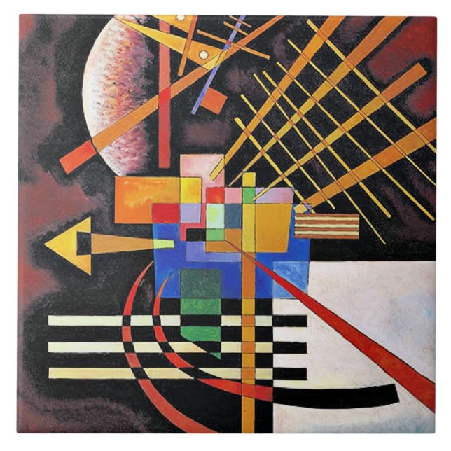 Kandinsky - Above and Left, Tile (Front)