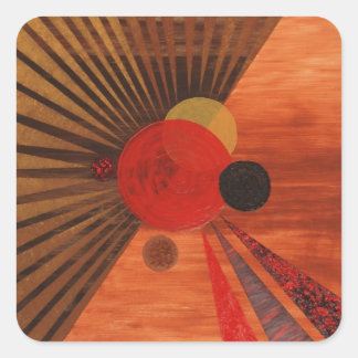 Kandinsky Abstract art Square Sticker