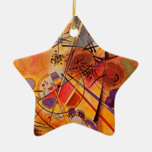 Kandinsky Abstract Artwork Ceramic Tree Decoration