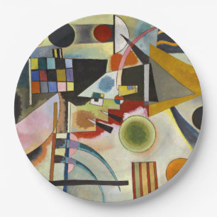 Kandinsky Abstract Artwork Paper Plate