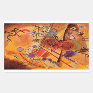 Kandinsky Abstract Artwork Rectangular Sticker