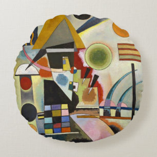 Kandinsky Abstract Artwork Round Cushion