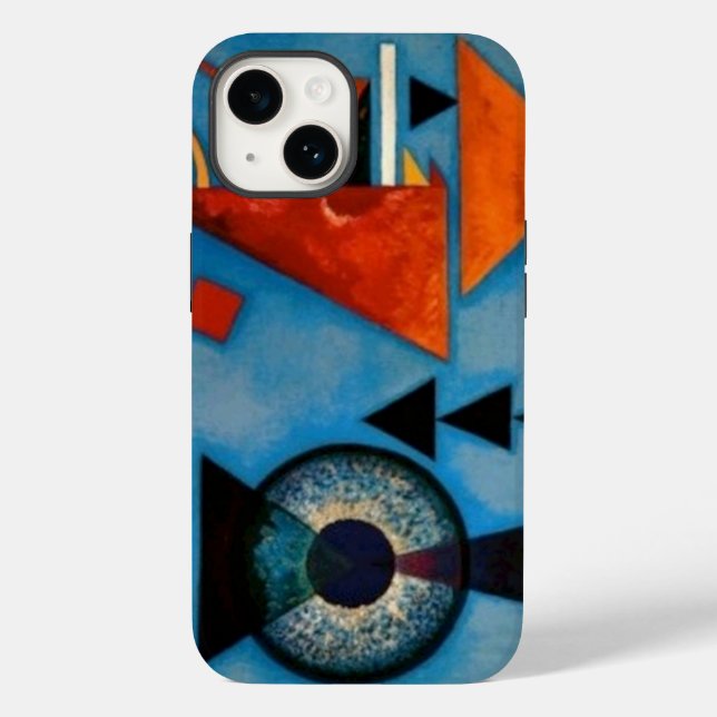 Kandinsky Abstract Blue Orange Art Paint Case-Mate iPhone Case (Back)
