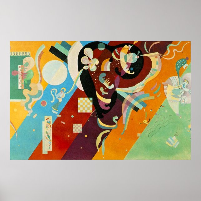 Kandinsky Abstract Canvas Painting Poster (Front)