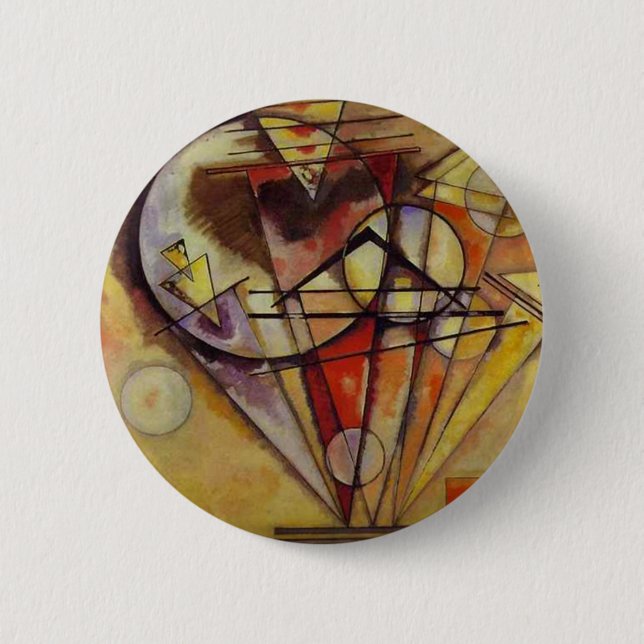 Kandinsky Abstract Circles 6 Cm Round Badge (Front)