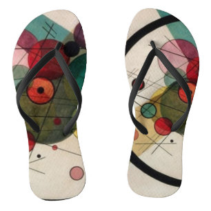 Kandinsky Abstract Circles Jandals