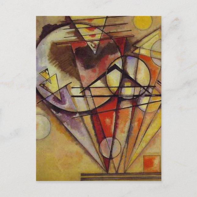 Kandinsky Abstract Circles Postcard (Front)