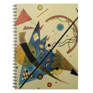 Kandinsky Abstract Circles Shapes Spiral Notebook