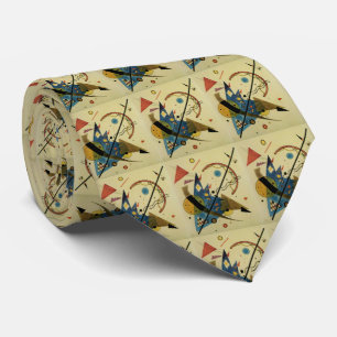 Kandinsky Abstract Circles Shapes Tie