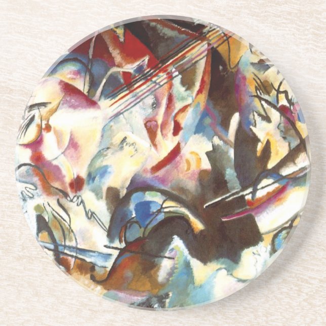 Kandinsky Abstract Composition VI Coaster (Front)