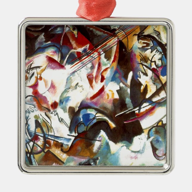 Kandinsky Abstract Composition VI Metal Tree Decoration (Front)