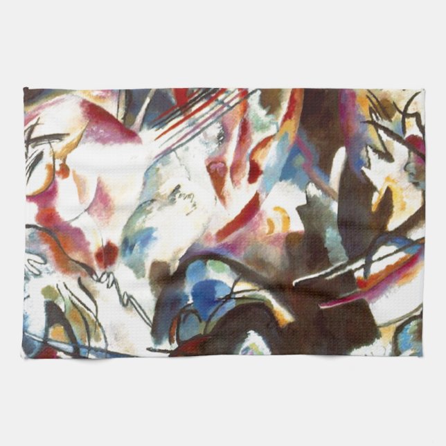 Kandinsky Abstract Composition VI Tea Towel (Horizontal)