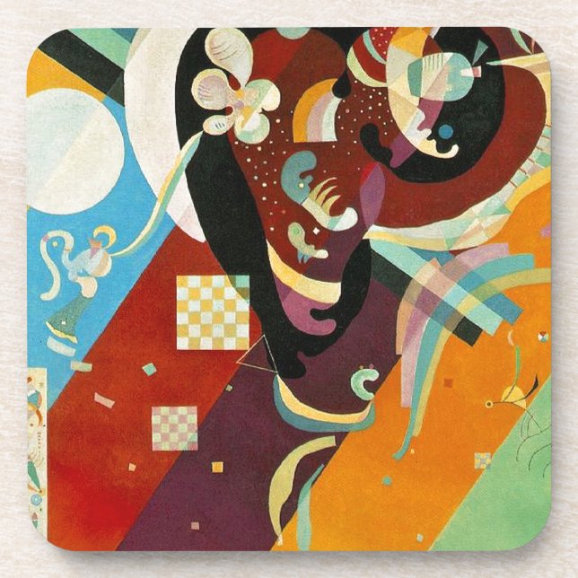 Kandinsky Abstract Compositon IX Coaster (Front)