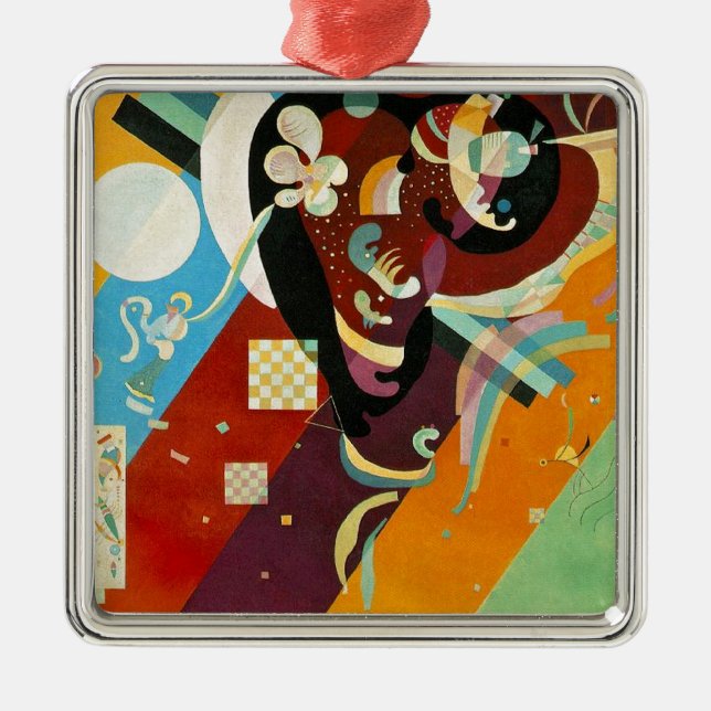 Kandinsky Abstract Compositon IX Metal Tree Decoration (Front)