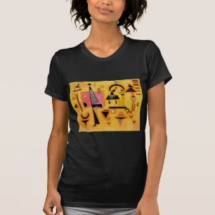 Kandinsky Abstract Decisive Pink Geometric Shapes T-Shirt