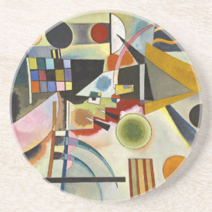 Kandinsky Abstract Expressionist Artwork Coaster