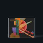 Kandinsky - Abstract Interpretation Holiday Postcard<br><div class="desc">Abstract Interpretation,  popular painting by Wassily Kandinsky.</div>