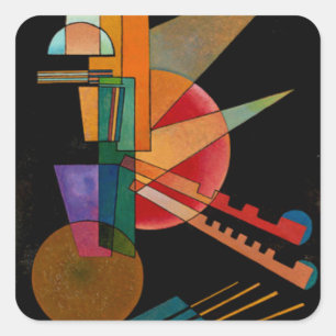 Kandinsky - Abstract Interpretation Square Sticker