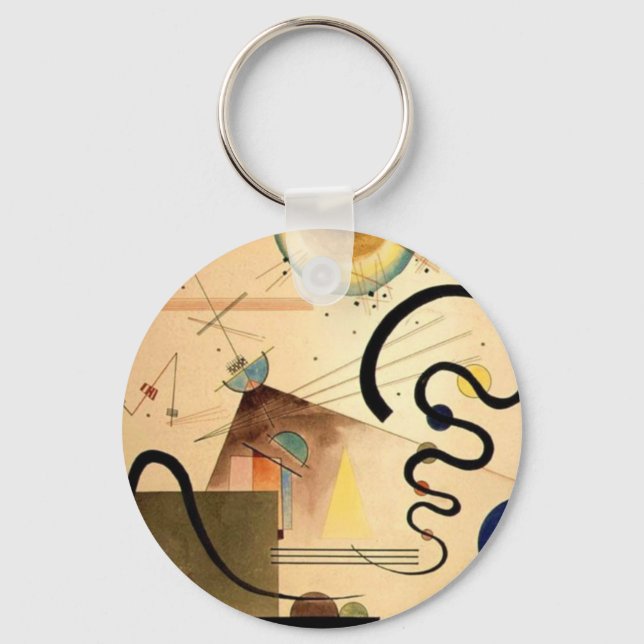 Kandinsky Abstract Key Ring (Front)