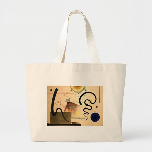 Kandinsky Abstract Large Tote Bag (Front)