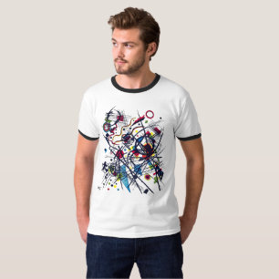 Kandinsky Abstract Lithograph Retro Ringer T-Shirt