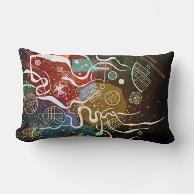 Kandinsky Abstract 'Movement I' Lumbar Cushion (Front)