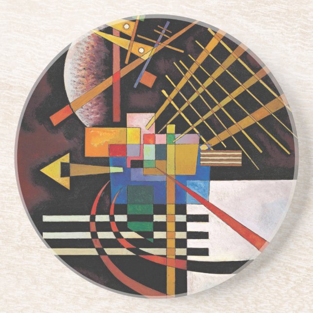 Kandinsky Abstract Painting Classical Artwork Coaster (Front)