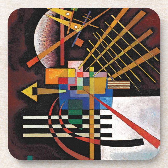 Kandinsky Abstract Painting Classical Artwork Coaster (Front)
