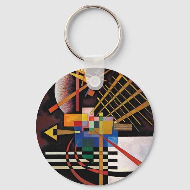 Kandinsky Abstract Painting Classical Artwork Key Ring (Front)